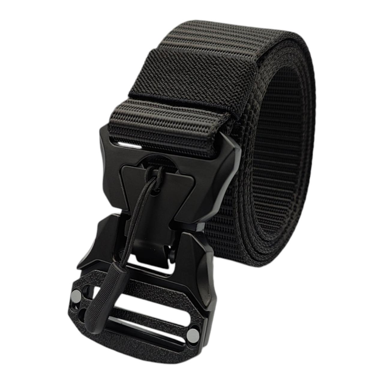 Ремінь тканинний тактичний магніт, на металевій пряжці, чорний 40 мм (Rm mag -5)