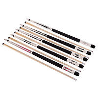 Кий більярдний для пулу двоскладовий SPOINT 145x1,2см чорний-бежевий