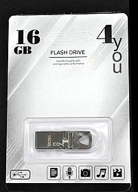 USB-накопичувач флешка на 16Gb 4you 117 Metal series Black