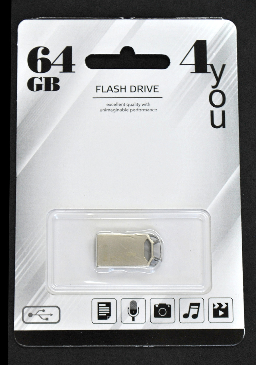 Флеш-накопичувач Usb 64Gb 4you 110 Metal series