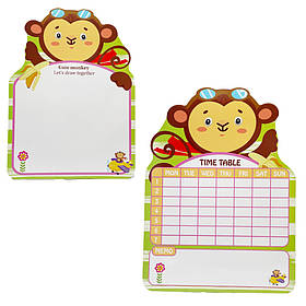 Дощечка для малювання "Мавпа" Bambi TD2023136-3 маркер в комплекті 21-27 см, Toyman