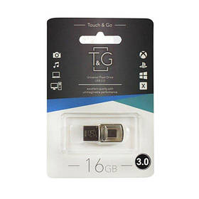 USB-накопичувач c Type C 3.0 флешка на 16Gb T&G 104 Metal series Silver