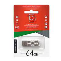 USB-накопитель флешка на 64Gb T&G 103 Metal series Silver