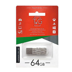 USB-накопичувач флешка на 64Gb T&G 103 Metal series Silver