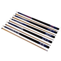 Кий більярдний для пулу двоскладовий SPOINT 145x1,2см чорний-бежевий