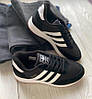 Жіночі термо кросівки Adidas Iniki termo black white Адідас Ініки чорно-білі утеплені єврозима, фото 4