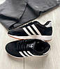 Жіночі термо кросівки Adidas Iniki termo black white Адідас Ініки чорно-білі утеплені єврозима, фото 7