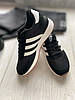 Жіночі термо кросівки Adidas Iniki termo black white Адідас Ініки чорно-білі утеплені єврозима, фото 9