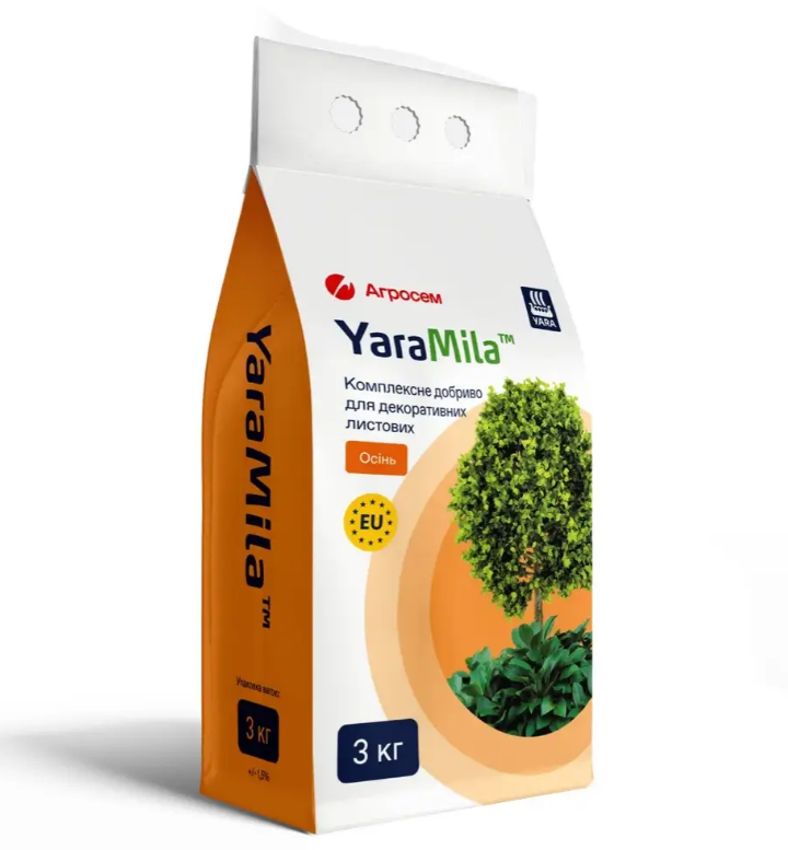 Добриво комплексне для Декоративно листових ОСІНЬ 3 кг (YaraMila), фото 1