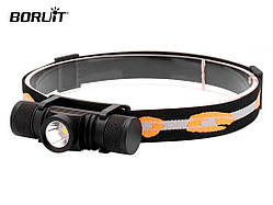 Ліхтар налобний Boruit D10 + акумулятор 2000 мАг