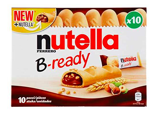 Батончики 🌰 Nutella "Bready" 10шт. 220 гр. Німеччина
