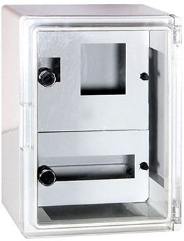 CP5211 Корпус удароміцний з АБС-пластика e.plbox.250.330.130.1f.2m.tr, 250х330х130мм, IP65 з прозорими дверцятами, 1-ф 2 модулі