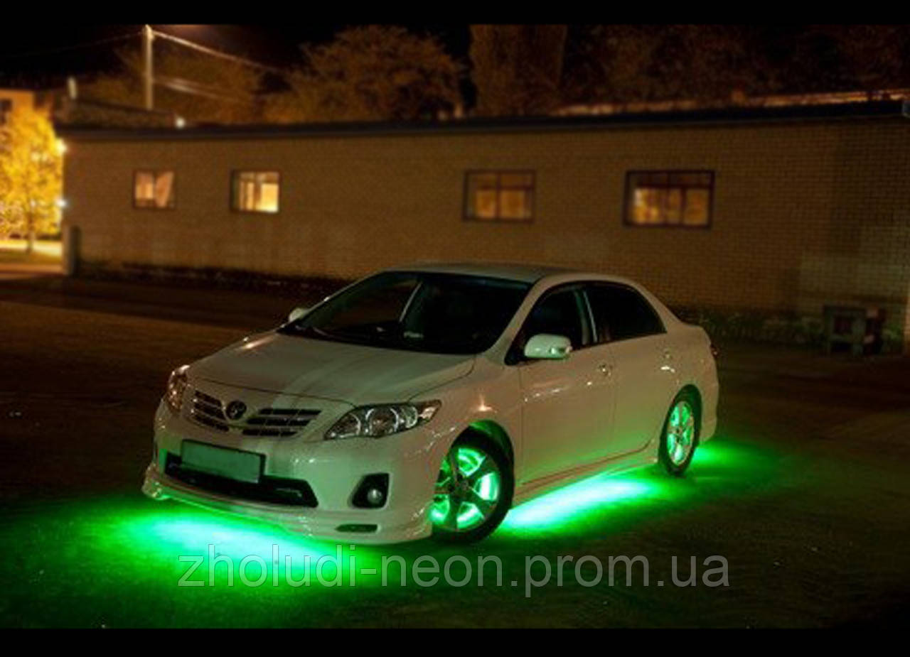 Подсветка днища авто зеленая! Водозащитная! - фото 5 - id-p442048973