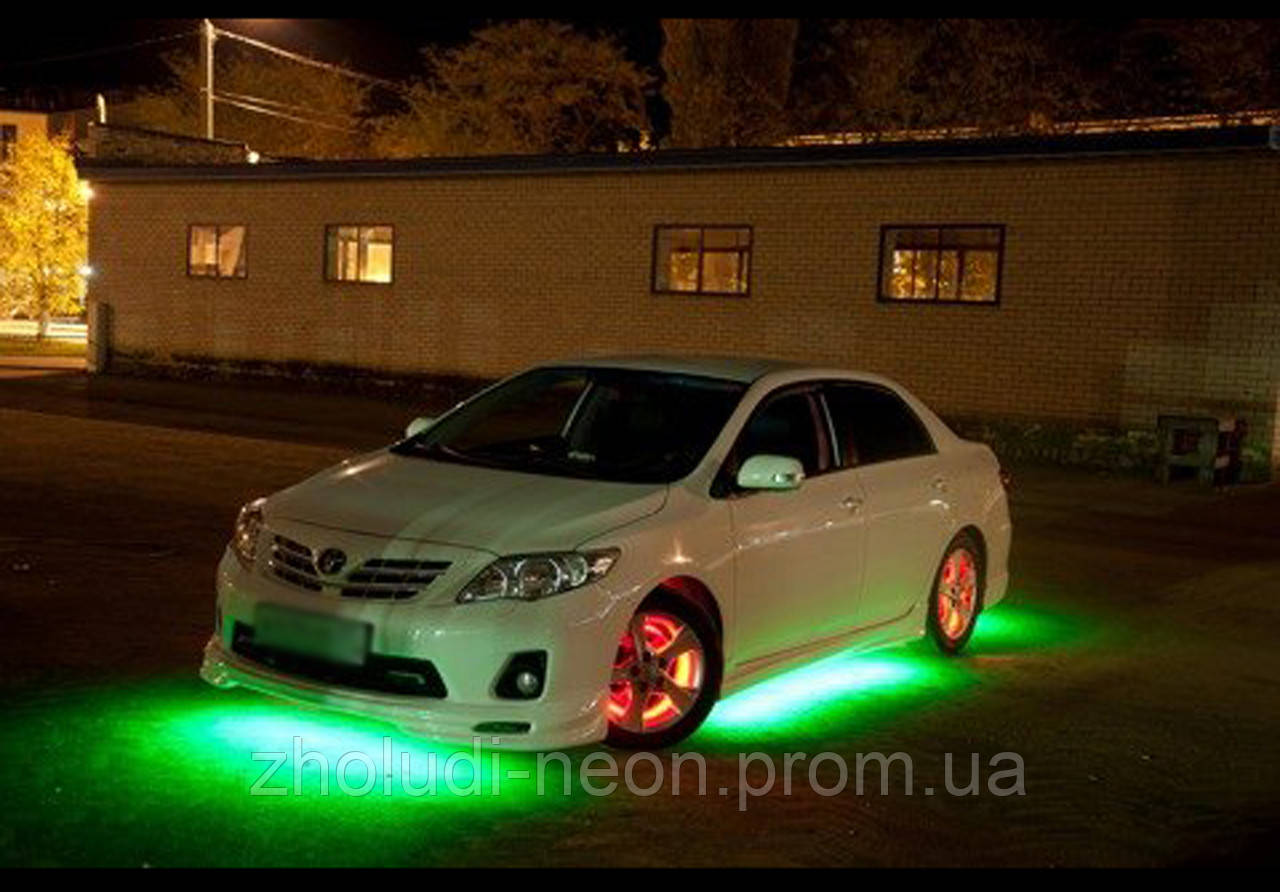 Подсветка днища авто зеленая! Водозащитная! - фото 6 - id-p442048973