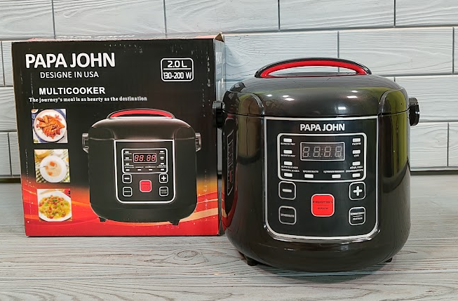 Мультиварка 24V автомобільна від прикурювача на 2 літри Papa John A-1468/ Мультиварка в машину, фото 1