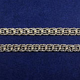 Ланцюжок Бісмарк від 58.2 г, срібний, від 60 см, чорнений. Бис 120 ox/60, фото 2