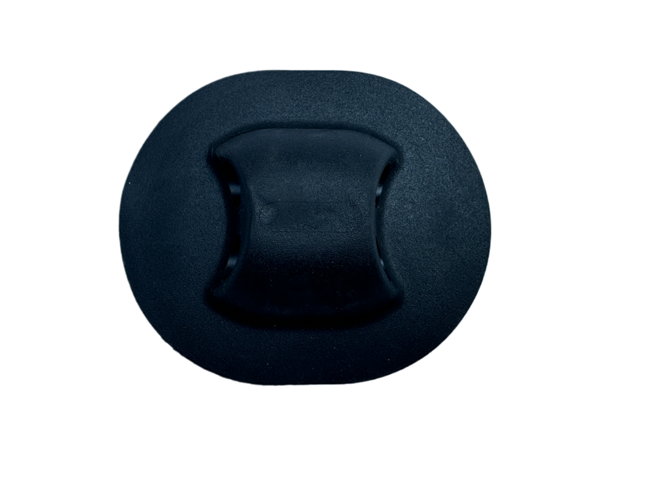 Держатель леера пвх кінцевий ОМЕГА с эллипсным основанием 104 х 87 х 23 мм., фото 1