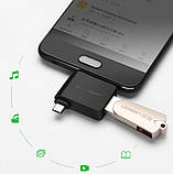 Адаптер Ugreen 30453 2 in1 micro-USB/Type-C Black Чорний, фото 5