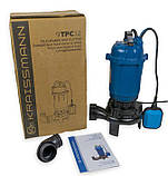 Фекальний насос із подрібнювачем для приватного дому KRAISSMANN 9 TPC 12 Насос для перекачування брудної рідини, фото 7