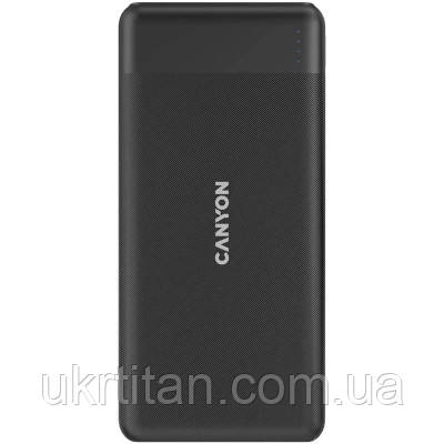 Оригінал! Батарея універсальна Canyon PB-109 10000 mAh PD/18W QC/3.0/20W Black (CNE-CPB1009B) - Вища Якість!, фото 1