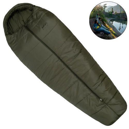 Спальний мішок кокон Tramp Yukon. Олива. 225х95/65см. -30/-10°C. Кемпінговий спальник, фото 1