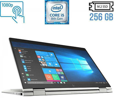 Ноутбук Б-класс HP EliteBook x360 1030 G3/ 13.3" 1920x1080 Touch/ i5-8350U/ 8GB RAM/ 256GB SSD/ UHD 620, фото 1