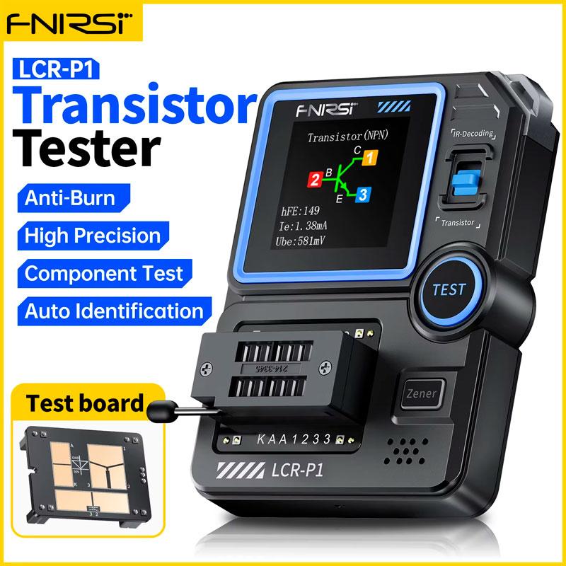 FNIRSI LCR-P1, LCR-метр, тестер компонентів, тест JFET, IGBT,ESR, NPN, PNP, MOSFET