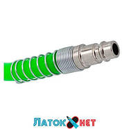 Шланг кручений поліуретановий 10 мм х 14 мм х 15 м зі швидкороз'ємами RF-1410-15Green RockForce, фото 5