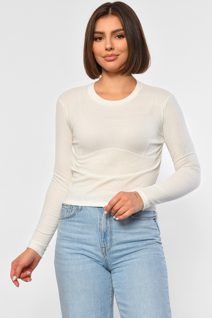 Кофта жіноча білого кольору 187804S, фото 1