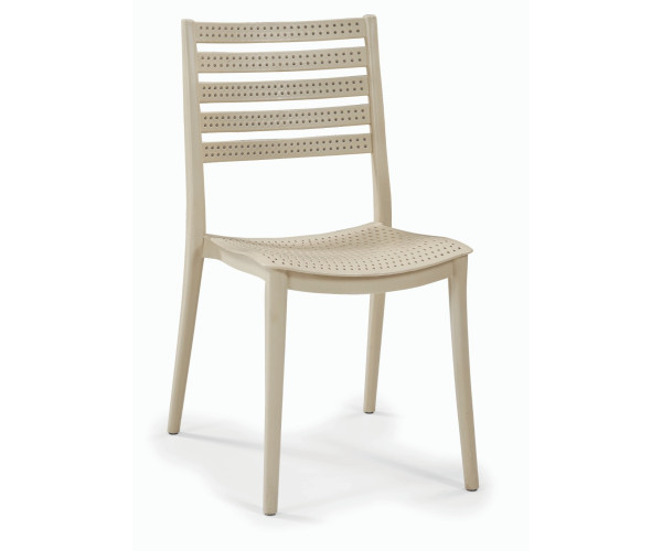 Стілець Зара пластиковий капучино, фото 1