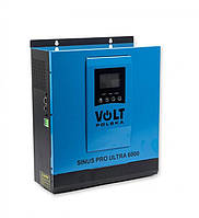 Сонячний інвертор перетворювач Voltpolska SINUS PRO ULTRA 6000 24/230 В (3/6 кВт) + 60A MPPT (145 В)
