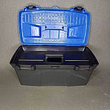Ящик для інструменту з вкладнем органайзером переносний із засувками та ручкою великий, фото 5