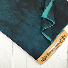 Тринитка з начісом "Смарагдовий мрамор" щільність 330г/м.