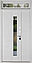 Вхідні полуторні двері з фрамугою та терморозривом Ufo Ral 9003, фото 2