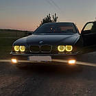 CCFL Ангельські оченята на BMW E36, E38, E39, E46 (з лінзою) Жовті, фото 3