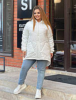 Женская демисезонная куртка батал весна осень недорого весенняя куртки женские батальные удлиненная сзади