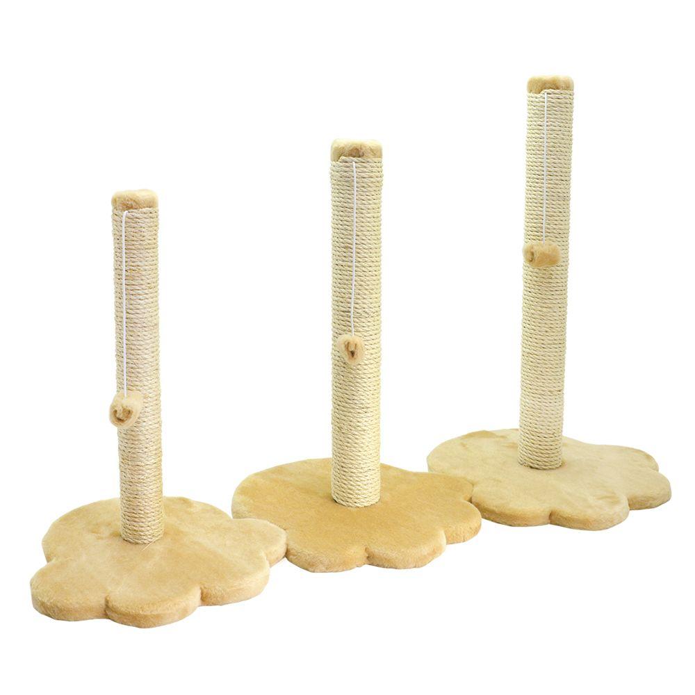 Кругла дряпка Лапка для кішок з підставкою у вигляді лапки (стовпчик - джут; 33 х 33 х 47 см), Лорі