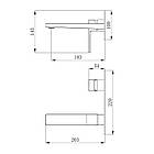 Змішувач для раковини Qtap Gemini прихованого монтажу QTGEM273CRM45693 Chrome, фото 2