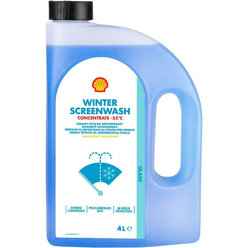 Зимовий склоомивач Shell Winter Screenwash -55°C Concentrate 4 л, фото 1