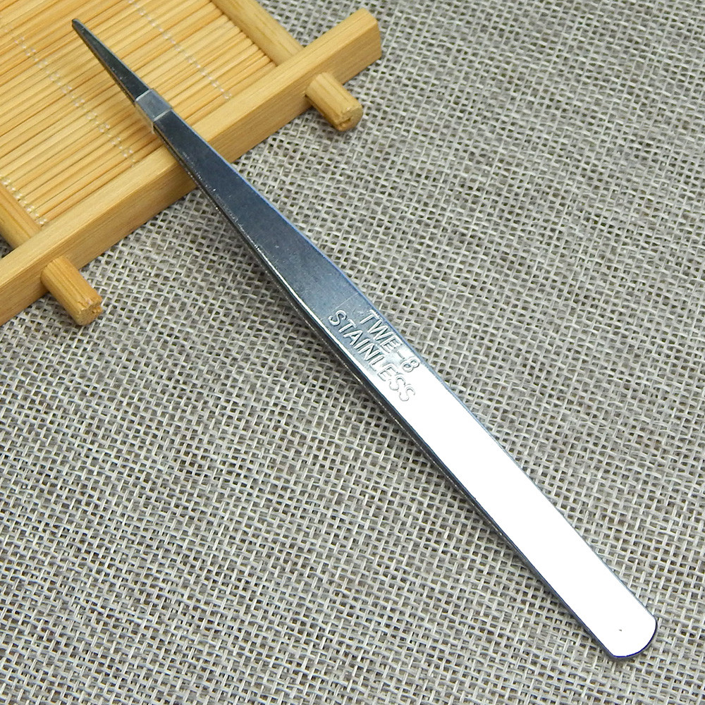 Пінцет для рукоділля сталевий 15 см, прямий