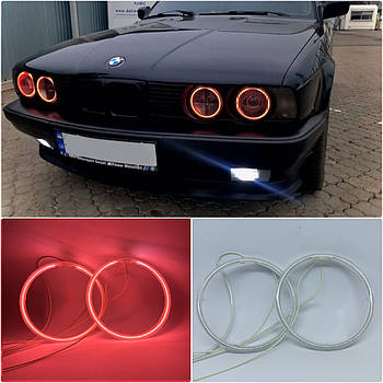 CCFL Ангельські оченята на BMW E30, E32, E34 Червоні