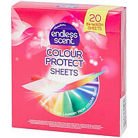Абсорбуючі серветки для прання кольорового одягу 20шт Endless Scent (Нідерланди)