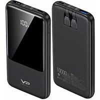 Power Bank зовнішній акумулятор Veron PS1 10000mAh 22.5W 5V 9V 12V Black повербанк