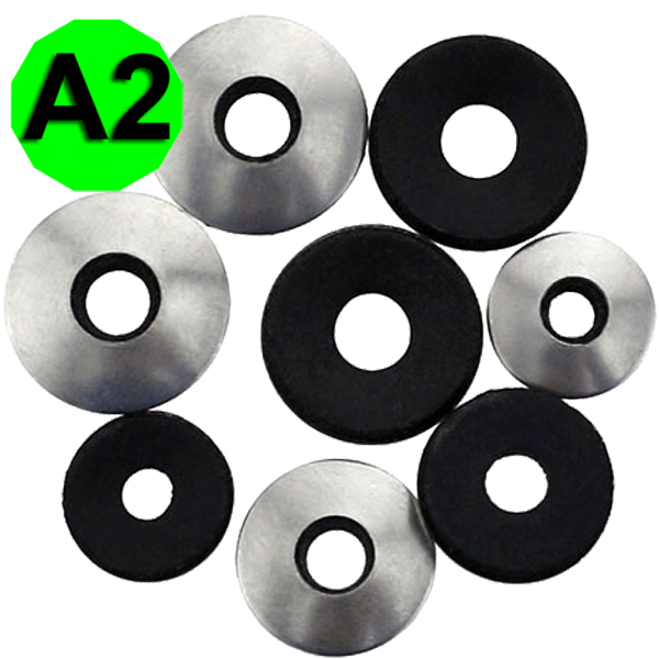 Шайба з гумкою WS 9260, неіржавка сталь А2 5,2X14мм, фото 1