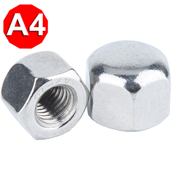 Гайка ковпачкова DIN 917, неіржавка сталь А4, М12, фото 1