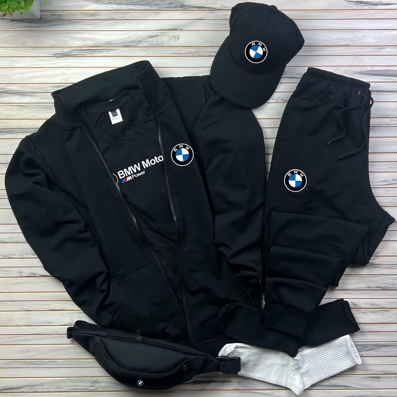 Спортивний костюм демісезонний BMW | Комплект зіпер + штани БМВ, фото 1