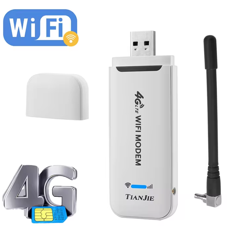 4g модем із зовнішньою антеною TIANJIE Wi Fi роутер під сім карту