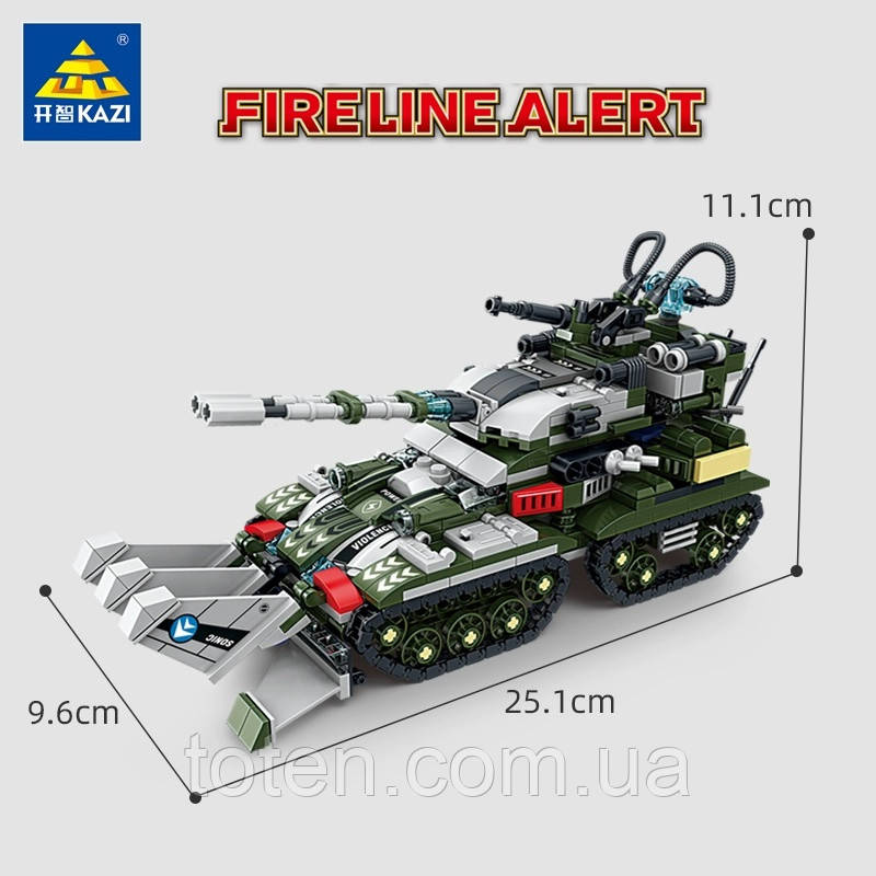 Набір конструкторів 8 до 1 Fireline Alert TM Kazi (1128 деталей) арт. 81054 топ