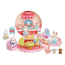 Будиночок - рюкзак "Пончик" із зайчиками арт. 6695 топ