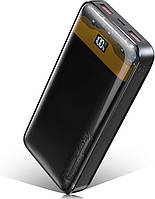 Портативний зарядний пристрій Power Bank 36000 мАг з великою ємністю, швидка зарядка 22,5 Вт та QC3.0 PD, 4 порти зарядки, цифрови